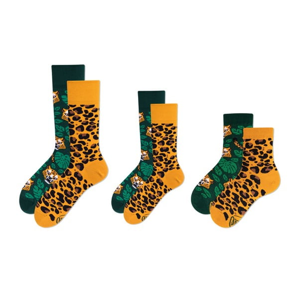 Rodinná sada 3 párov ponožiek Many Mornings El Leopardo Medium