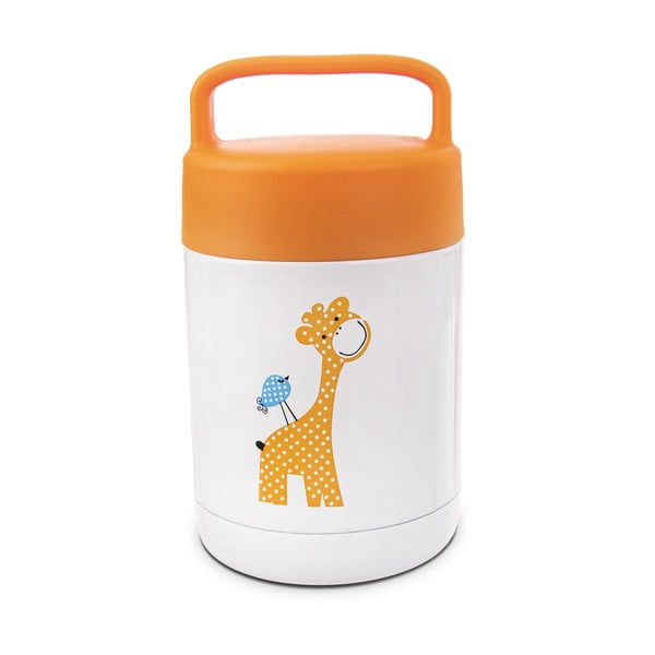 Oranžovo-biela detská termoska 480 ml Žirafa – Orion