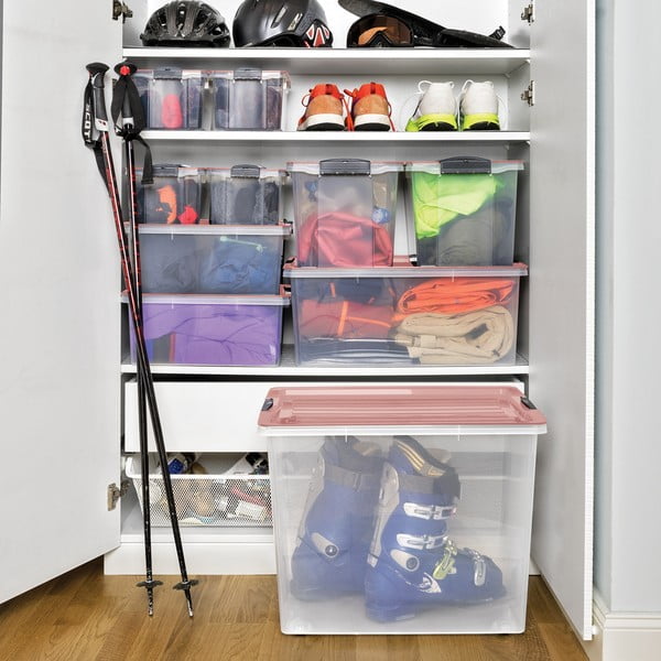 Plastový úložný box s vekom Compact - Rotho-image-1