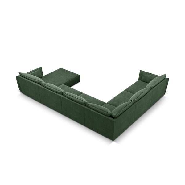 Tmavozelená rohová pohovka (ľavý roh) Vanda - Mazzini Sofas-image-3