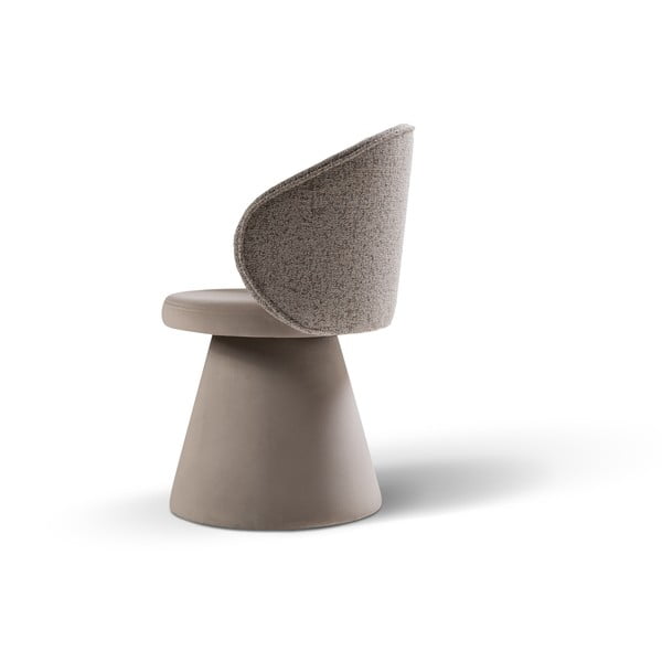 Béžové zamatové kreslo Inez – Micadoni -image-3