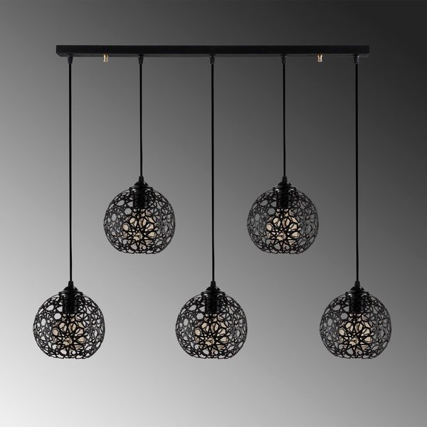 Čierne závesné svietidlo ø 17 cm Fellini – Opviq lights-image-1