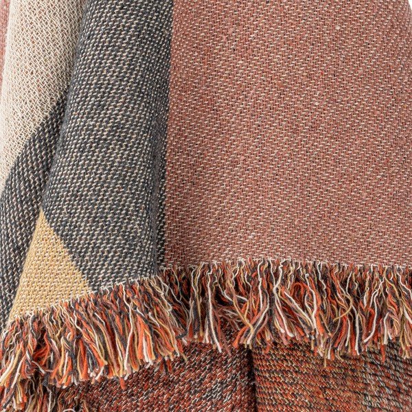 Hnedá deka z recyklovanej bavlny 130x160 cm Arni – Bloomingville-image-2