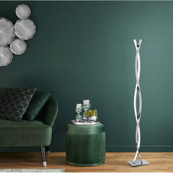 LED stojacia lampa v striebornej farbe (výška  142 cm) LASANA 2 – EGLO-image-2