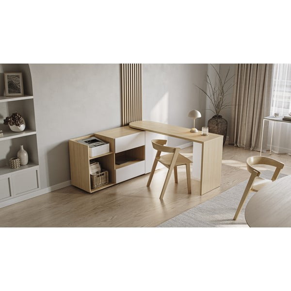 Pracovný stôl s doskou v dubovom dekore 48x159 cm Tango – TemaHome-image-1