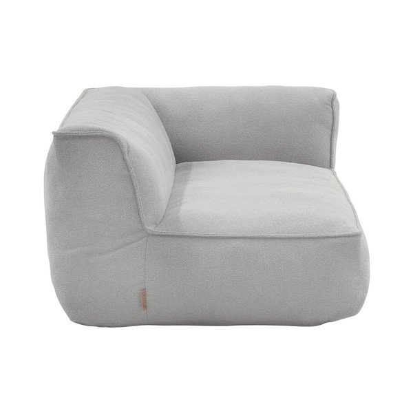 Svetlosivý modul záhradnej pohovky z textílie buklé (variabilný) Grow – Blomus-image-1