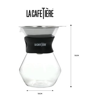 Karafa z borosilikátového skla s filtrom z nerezovej ocele 0.4 l La Cafetiere - Kitchen Craft