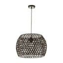 Čierne bambusové stropné svietidlo s bambusovým tienidlom ø 35 cm – Casa Selección