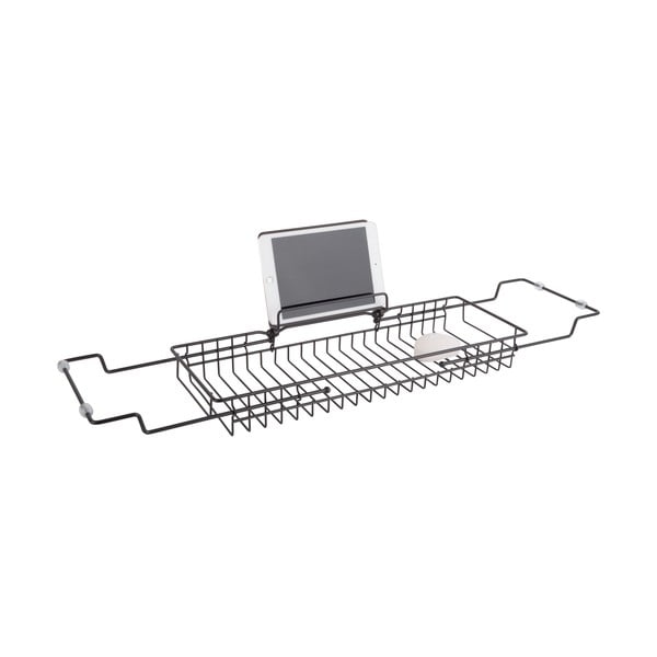 Čierny kovový nastaviteľný držiak na vaňu PT LIVING Tub, 61 - 86 cm-image-2