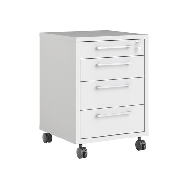 Biela uzamykateľná skrinka 48x68 cm Prima – Tvilum-image-2