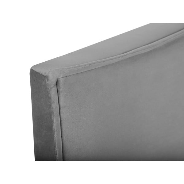 Sivé čelo postele 180x120 cm Natalia – Milo Casa-image-1