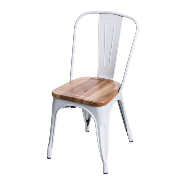 Biela stolička D2 Paris Ash Wood