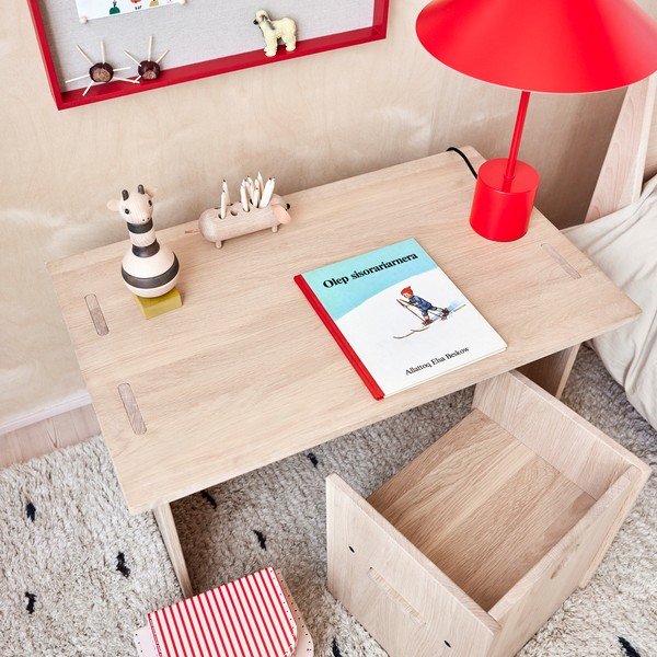Červená kovová stolová lampa (výška  50 cm) Kasa – OYOY Living Design-image-2