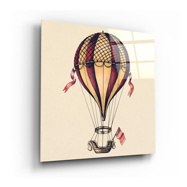 Sklenený obraz Insigne Ballon Journey Towards Freedom, 60 x 60 cm