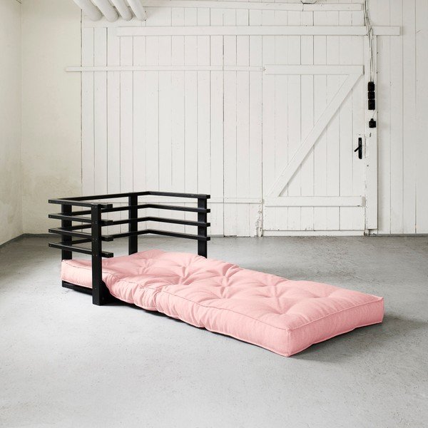 Variabilné kreslo Karup Funk Black/Pink Peonie-image-1