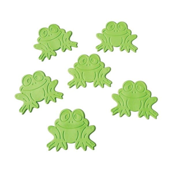Detské protišmykové podložky v súprave 6 ks do vane 9x8 cm Grenouilles – Spirella