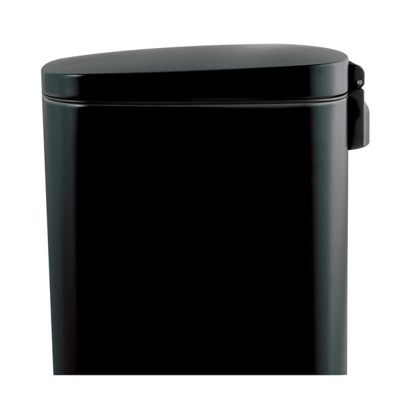Matne čierny nášľapný oceľový odpadkový kôš 50 l Akira – Spirella-image-4