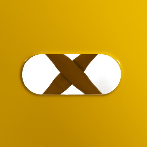 Žlté kovové barové stoličky v súprave 2 ks (výška sedadla 61 cm) – Ixia-image-3