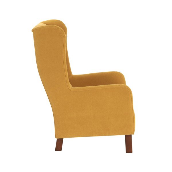 Žlté kreslo Max Winzer Bruno Velor-image-1