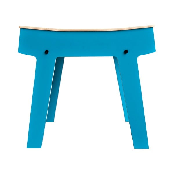 Modrá stolička/stolík s úložným priestorom rform Pi