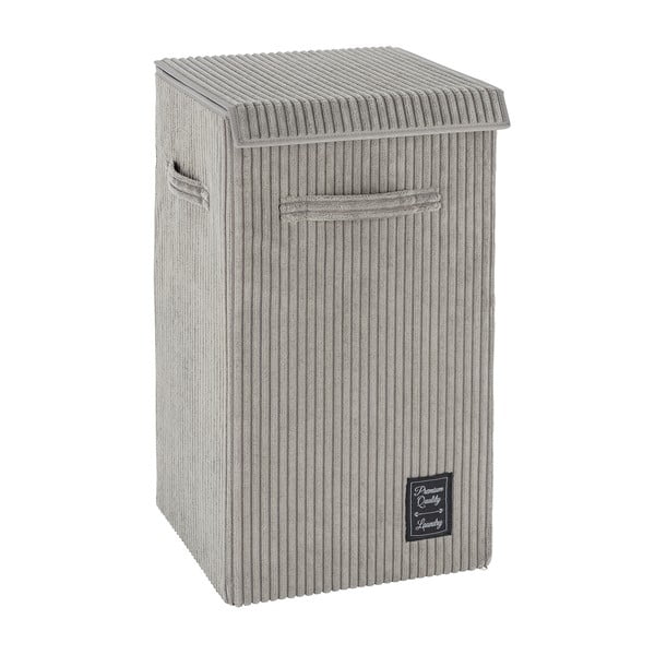 Sivý kôš na bielizeň Wenko Cora, objem 63 l-image-2