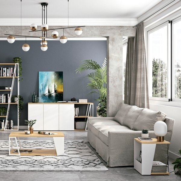 Konferenčný stolík s doskou v dubovom dekore 40x40 cm Albi - TemaHome-image-1