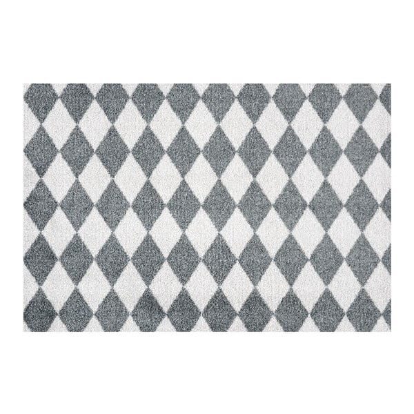 Sivo-biela rohožka Zala Living Circus, 50 × 70 cm