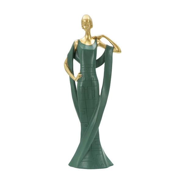 Smaragdovozelená dekoratívna soška Mauro Ferretti Donna