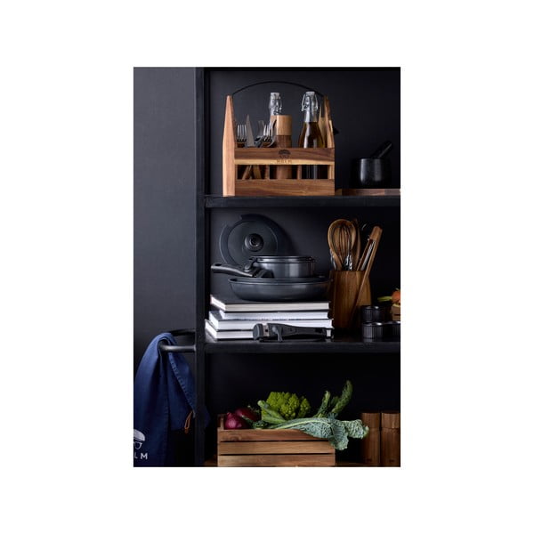 Hliníková súprava rajnice s nepriľnavým povrchom s odnímateľnou rukoväťou a pokrievkou 2 ks 2,4 l – Holm-image-4