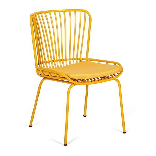 Súprava 2 žltých záhradných stoličiek Bonami Selection Rimini