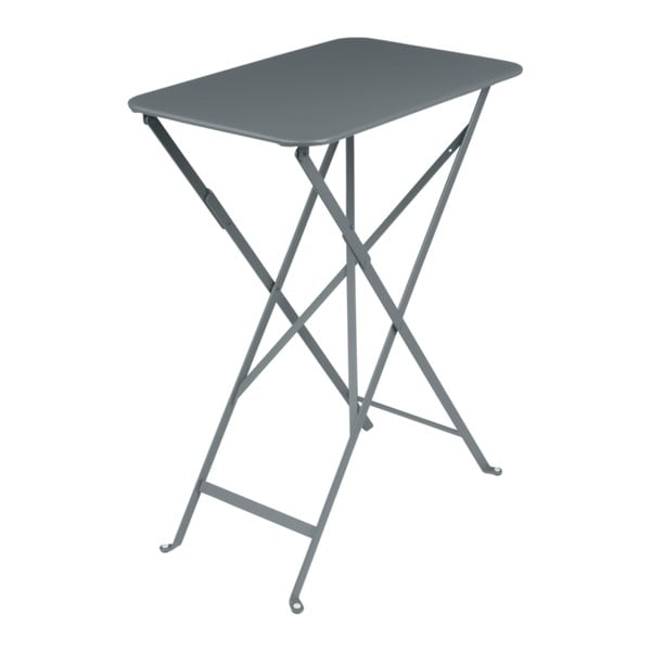 Sivý záhradný stolík Fermob Bistro, 37 × 57 cm