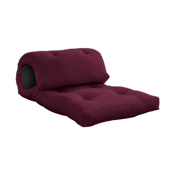 Vínovočervený futónový matrac 70x200 cm Wrap Bordeaux/Dark Grey – Karup Design-image-3