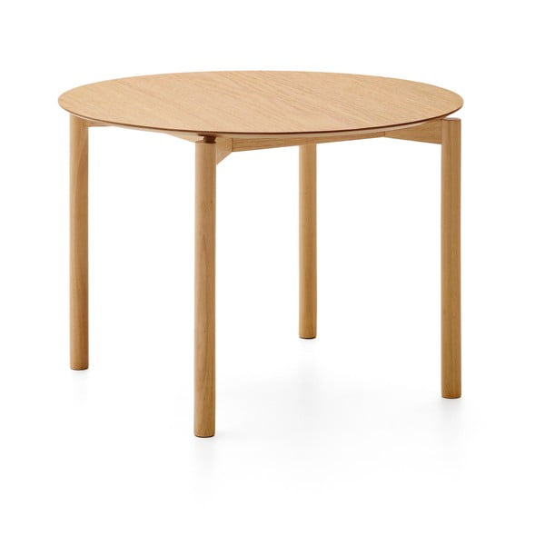 Okrúhly jedálenský stôl v dekore jaseňa ø 110 cm Indara – Kave Home