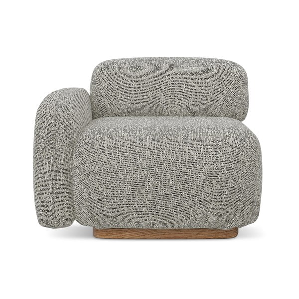 Sivý modul pohovky (ľavý roh) Ailani – Makamii