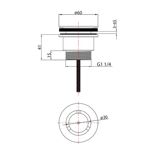 Vypúšťacia zátka – Sapho-image-1