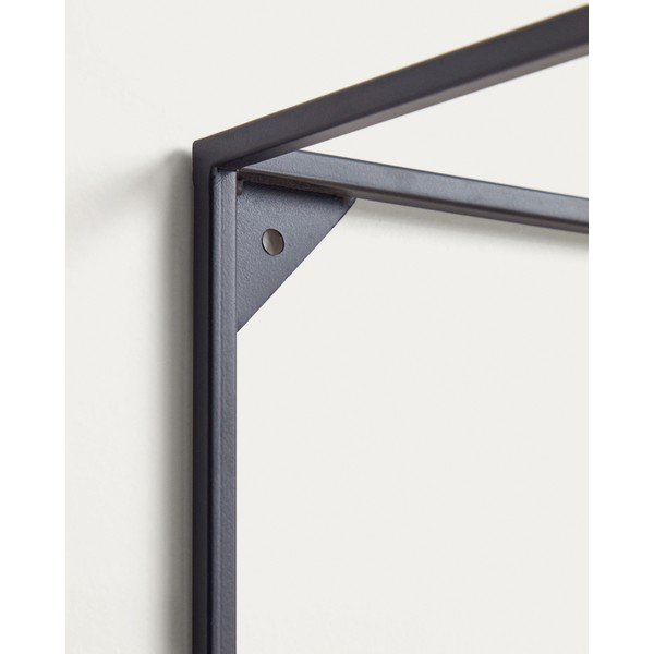 Čierna/v prírodnej farbe polica z jedlového dreva 90 cm Elisha – Kave Home-image-4