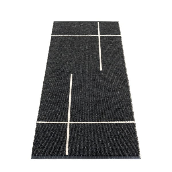 Čierny vnútorný a vonkajší behúň 70x180 cm Fred Black – Pappelina