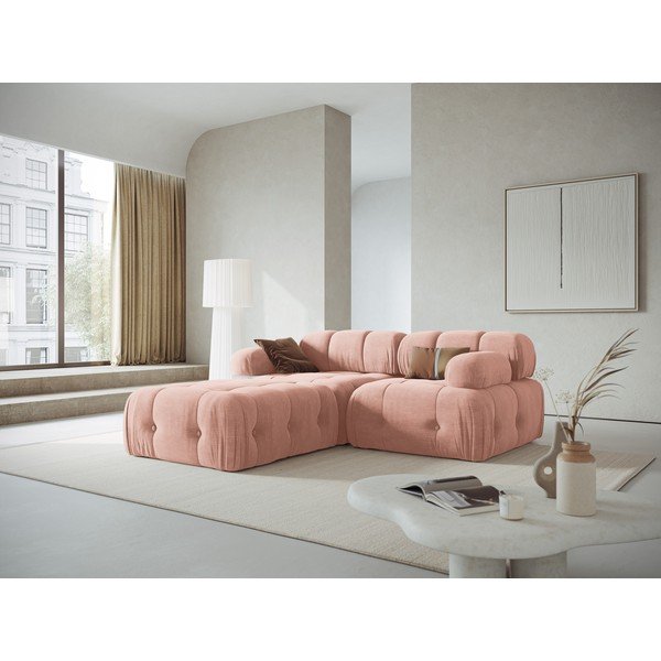Svetloružová rohová pohovka Ferento – Cosmopolitan Design-image-2