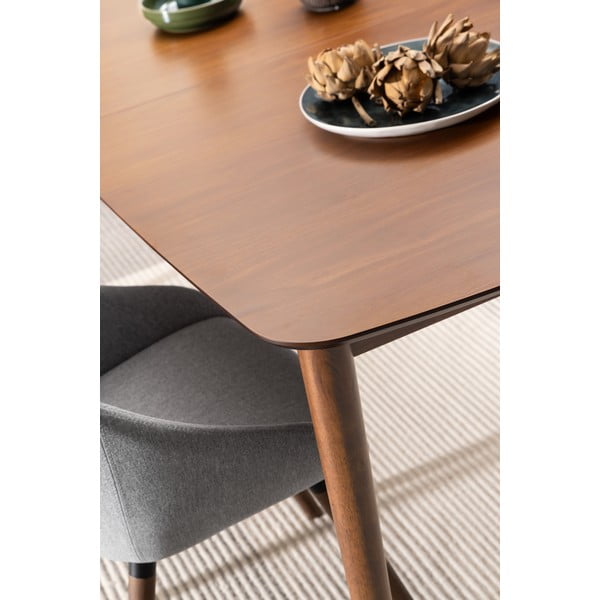 Rozkladací jedálenský stôl s prídavnou doskou v dekore orecha 90x180 cm Montreux – Actona-image-1