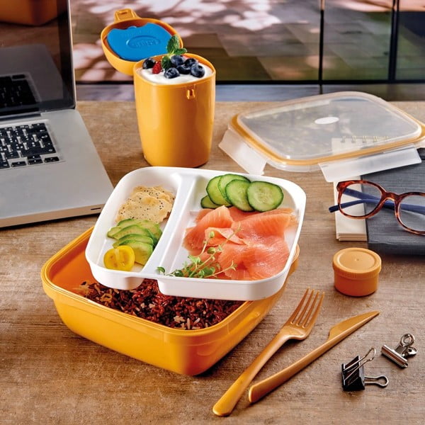 Delený desiatový box s príborom Fresh – Snips-image-2