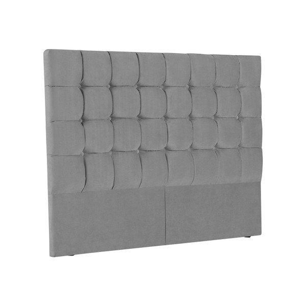 Sivé čelo postele Kooko Home Hasso, 120 × 160 cm-image-1