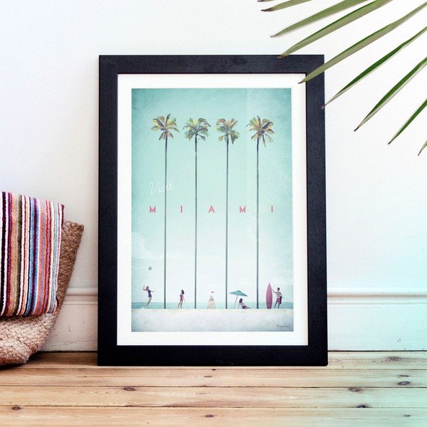 Plagát Travelposter Miami, 30 x 40 cm-image-1