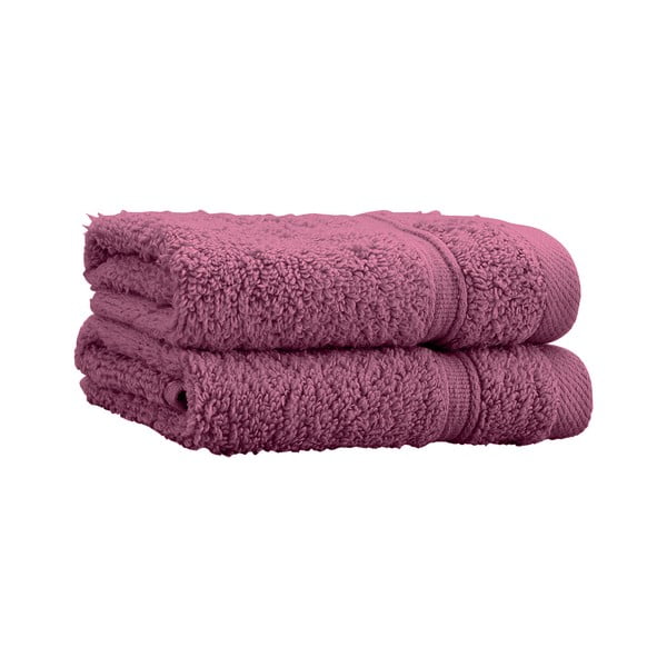 Tmavoružové froté bavlnené uteráky v súprave 2 ks 30x30 cm Zero Twist – Catherine Lansfield