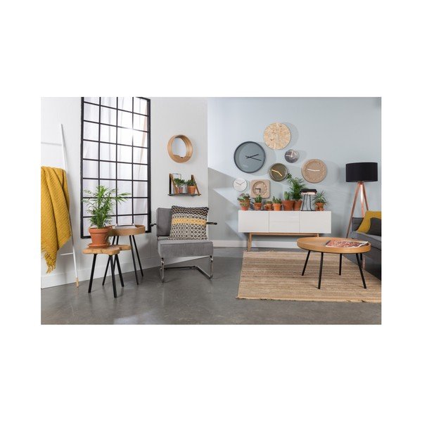 Biele nástenné mramorové hodiny Zuiver Marble Time-image-4