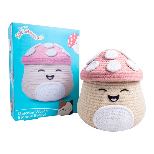 Béžový látkový detský kôš na hračky ø 23x22 cm Fizz Malcolm – SQUISHMALLOWS-image-3