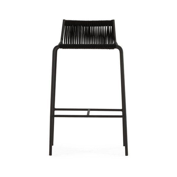 Čierna kovová barová stolička (výška sedadla 65 cm) Emily – Marckeric-image-2