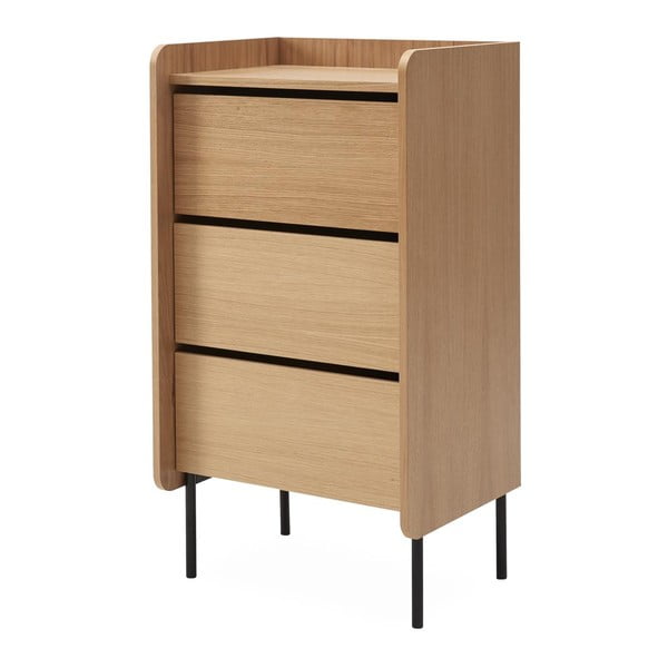 Vysoká komoda v dekore duba v prírodnej farbe 60x108,5 cm Wrap – Bonami Selection-image-2