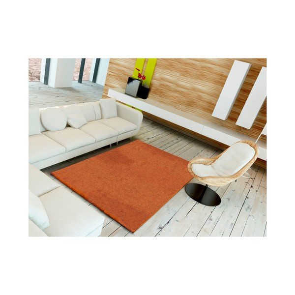Oranžový koberec Universal Velur Liso Orange, 57 x 110 cm-image-1
