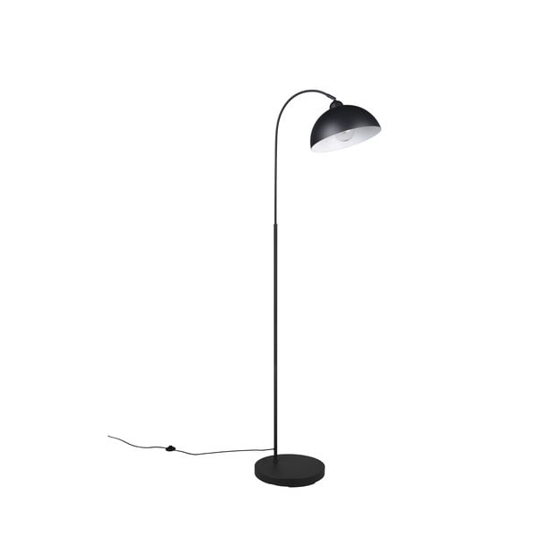 Čierna stojacia lampa s kovovým tienidlom (výška 170 cm) Sierra – Trio-image-3