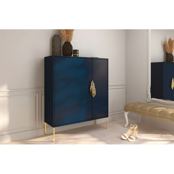 Tmavomodrá skrinka na topánky Skandica Merlin-image-1